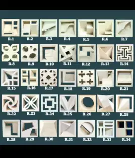lobang angin minimalis / roster modern / roster modern / komblok