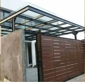 Kanopi kaca transparan*51
