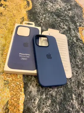 Silicone Case Denim iphone 16 PRO Magsafe Original Apple