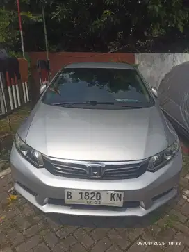 Honda civic, matic 2013 silver
