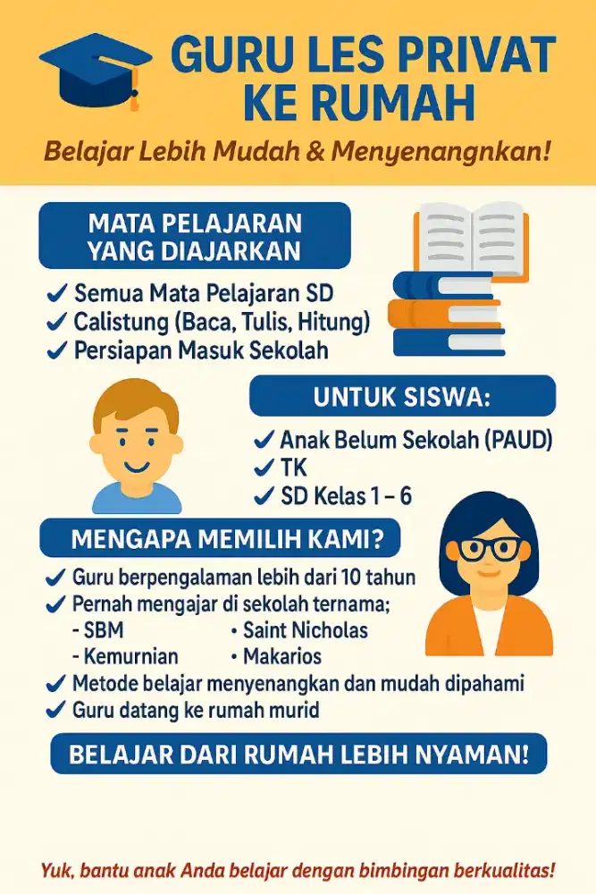 Guru les private kerumah murid