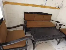 Kursi meja jati th 1980