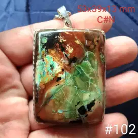 Liontin batu pancawarna Garut edong