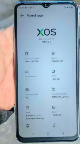 Hp infinkx Hot 30i Ram 8