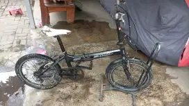 Sepeda lipat darson frame alumunium siap gowes