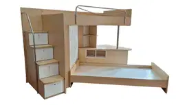 Preloved INFORMA Bunk Bed Vixy Tempat Tidur Anak Warna Kayu