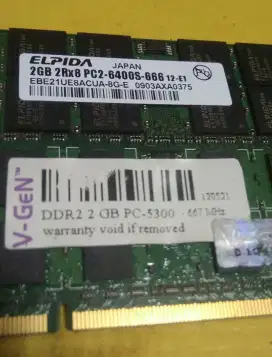 SODIMM FOR LAPTOP DDR2 2GB PC5300/6400 JAKSEL