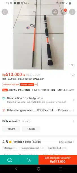 Jual alat pancing