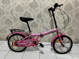 Family sepeda lipat anak ukuran 16 untuk usia 5 sampe 8 tahun