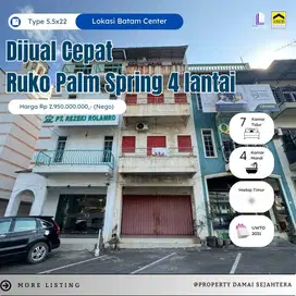 Dijual Ruko 4 Lantai  Palm Spring Batam Center
