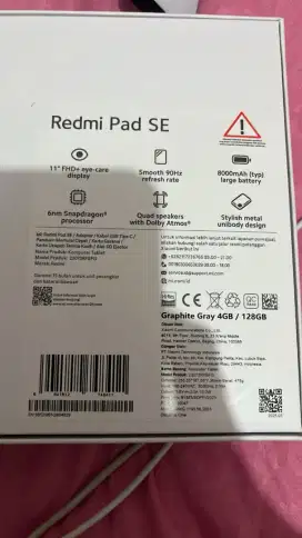 Jual cepat Redmi pad SE 4/128