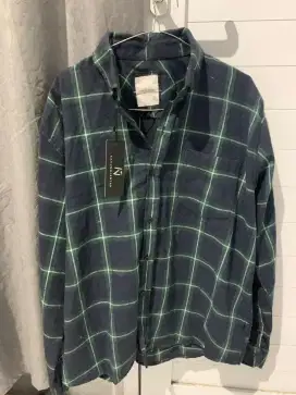 Kemeja flanel pria, 100ribuy 4pcs