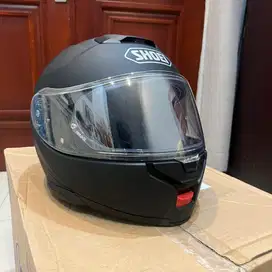 Jual shoei neotec 3 bekas black doff size L