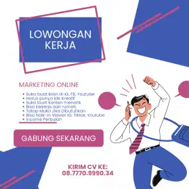 Dicari Karyawan Input Data, Team Kreatif