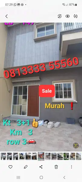JUAL CEPAT ‼️RUMAH MULYOSARI 2 Lantai Murah