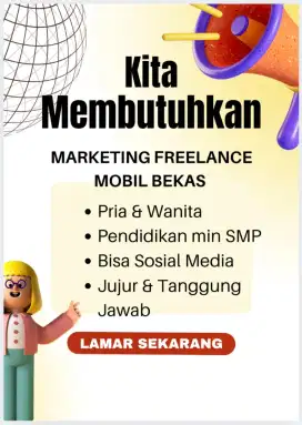 Sales Mobil Bekas Freelance