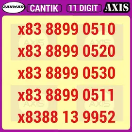AXIS-D) NOCAN AXIS 11 Digit kartu perdana nomor cantik 11digit murah