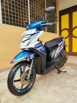 Honda Beat / Beat 110 Fi 2015 ESP CBS ISS, Blue Premium Metalic, Mulus