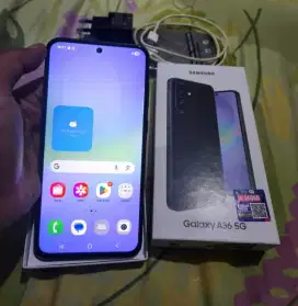 Jual hp SAMSUNG A36 5g 8/256 likenew bekas review free adaptor