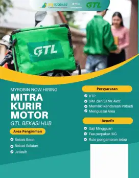 Kurir Motor GTL [Go To Logistik] TIKTOK & TOKOPEDIA