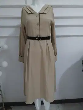 Dres terusan corduray tangan panjang preloved