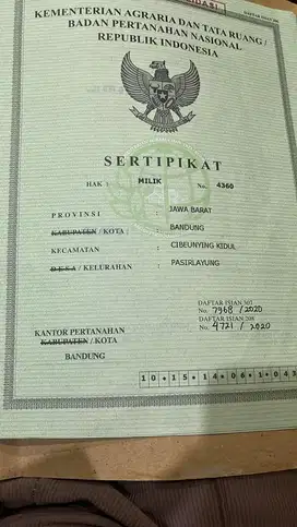 JUAL RUMAH SHM MILIK SENDIRI TANPA PERANTARA