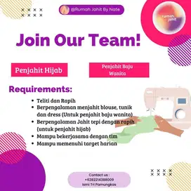 Penjahit halusan wanita dan pria
