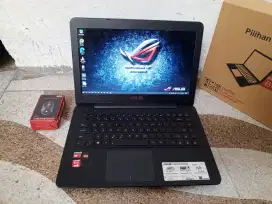 Di Jual Cepat Laptop Asus slim x445y, A8 gen 7, ram 8, SSD, normal