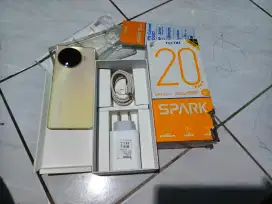 Tecno spark 20 pro plus ram 8/256 gb second fullset ori