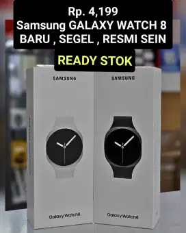 Rp. 4,199
Samsung GALAXY WATCH 8 
BARU , SEGEL , RESMI SEIN