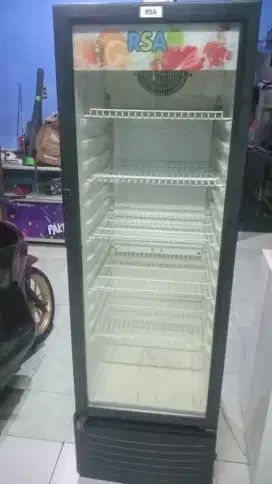 Dijual Showcase merek Polytron 5rak mulus normal siap pakai harga nego
