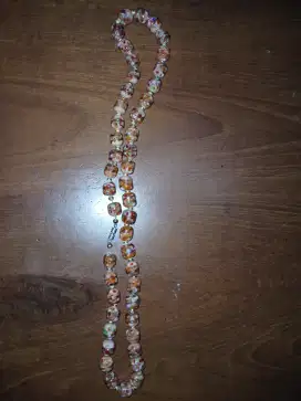 Kalung wanita warna mix oranye cantik