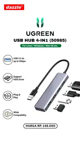 UGREEN USB HUB 4-IN1 (50985)