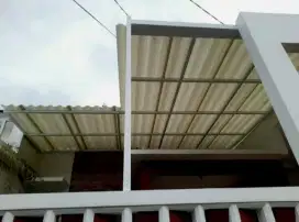 Kanopi atap alderon dobel layar