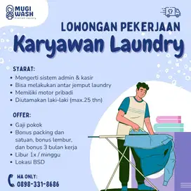 Staff Admin Packing Laundry