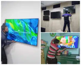 Braket +pasang atau pasang saja jika sudah ada bracket breket led tv