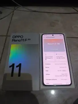 Oppo reno 11 F 5G

Ram 8/256GB

Fullset

No Minus

3,1 nego tipis
