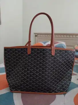 Tote Bag Goyard Anjau Black Tan