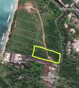 Lahan unblock seaview pantai Dreamland cocok untuk villa dan hotel