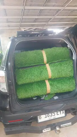Rumput Sintetis swiss 3cm siap kirim dan pasang
