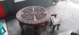Meja tamu dari kayu jati asli 100%