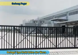 Gerbang Pintu Pagar Halaman Rumah Lahan Industri Kantor Ruko Pabrik