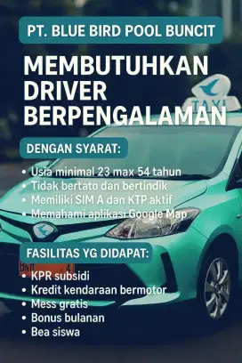 Loker driver taksi