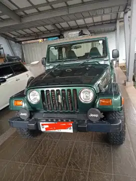 Jeep WRANGLER 4.0 AT th 2000 ss lengkap Harga Nego