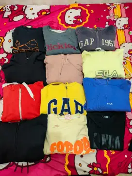 Hoodie / jaket zipper full brand Dickies
NBA
GAP
FILA
UNIQLO
H&M