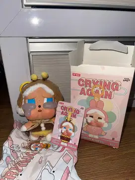 Crying again labubu 100% asli popmart