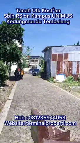 Jual Kepepet Tanah Kost2an di sblh RS dan Kampus UNIMUS Kedungmundu