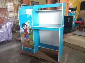Meja Belajar Biru