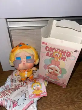 crying again labubu 100% asli popmart