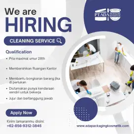 Dibutuhkan cleaning service